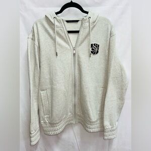 Sean John Grey Zip Up Men’s Streetwear Hoodie Sweatshirt Pockets L